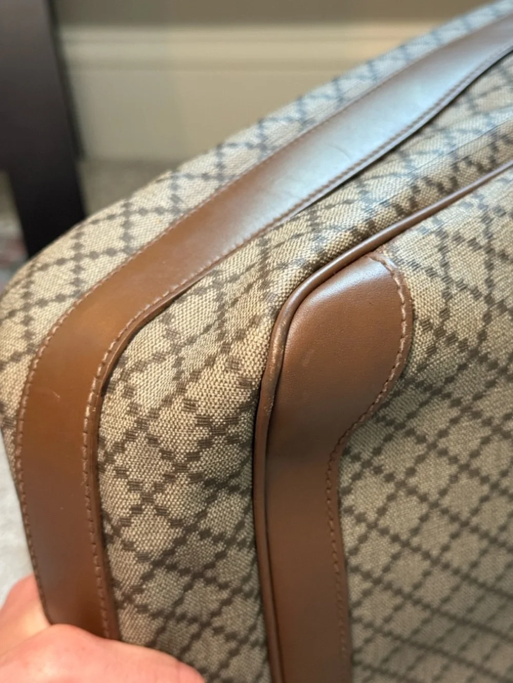 GUCCI Diamante Coated Canvas Messenger Bag - Picture 13 of 16